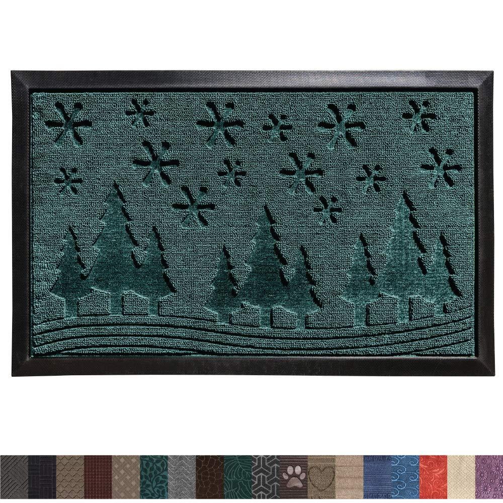 Gorilla Grip Original Durable Rubber Door Mat, 29x17, Heavy Duty