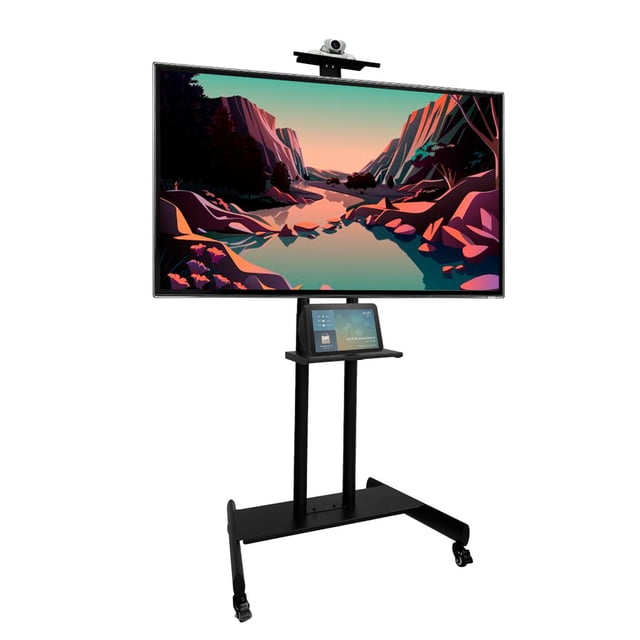 Mueble Para Television Soporte para TV Portatil negro MEDIANO LUMO hasta 65'