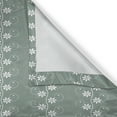 thumbnail image 6 of Ambesonne Spring Valance & Curtain, Rococo Influences Essence, 55"x30", Pale Sage Green White, 6 of 6