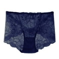 thumbnail image 3 of KHONTS Stylish Women's Lace Panties Comfort Leisure Flattering Underpants for All Seasons Home Navy XXL, 3 of 3