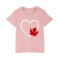thumbnail image 2 of THDHVS Girls Summer T-Shirts,Summer Casual Tops for Kids,Girls Short Sleeve Heart Print T-Shirts Casual Cotton Tee Tops Blouse Pink 3-4 Years, 2 of 7