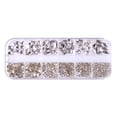 thumbnail image 1 of 12 Grids Nail Decorations Set With Butterfly And Heart Shape Flatback Nail Gems, 1 of 6