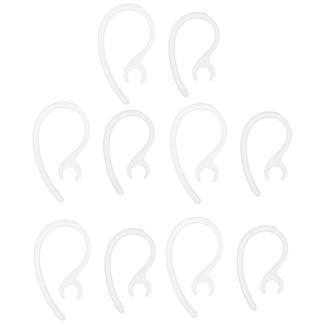 10 piezas de repuesto Earhook Ear Hook Loop Earloop Clip para auriculares claro SM SunniMix Gancho para la oreja del auricular