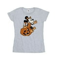 thumbnail image 1 of Mickey Mouse Womens Minnie Mouse Cat Cotton Halloween T-Shirt, 1 of 1