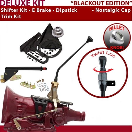 American Shifter FMX Shifter Kit Black 12 in. E Brake Trim Kit Dipstick for F0A1B