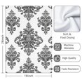thumbnail image 3 of 2 Pcs Funny Kitchen Towels,Gray Floral Pattern Microfiber Dish Towels,Kitchen Tea Towels,Kitchen Towel Set (18" X 26"), 3 of 3