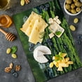 thumbnail image 5 of Japanese Cutting Board, Pine Tree in Lake with Stones Japanese Organic Nature Scenery with Garden Theme, Decorative Tempered Glass Cutting and Serving Board, Large Size, Green, by Ambesonne, 5 of 5