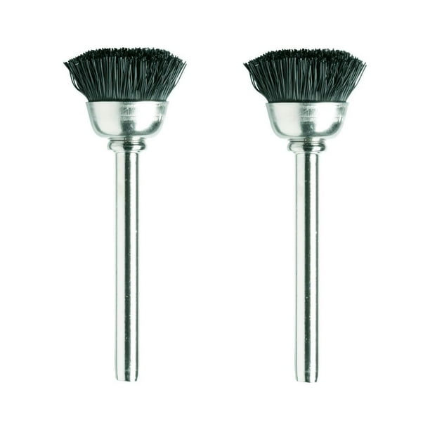 Brochas de cerda de nailon paquete de 2, diámetro de 1.3 cm para Dremel
