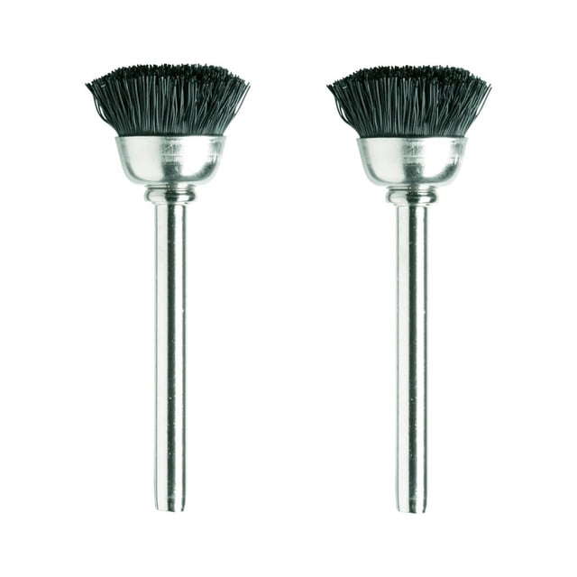 Brochas de cerda de nailon paquete de 2, diámetro de 1.3 cm para Dremel