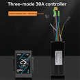 thumbnail image 5 of 24V 36V 48V 30A Brushless Controller T5S Meter LCD Display+130X Throttle Kit for Electric Scooter E-Bike Repair Kit,1 * Controller 1 * LCD Display 1 * Throttle,Black, 5 of 8