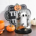 thumbnail image 5 of Ghost Halloween Decor, Halloween Ghost in Glass Dome Cloche with String Light, Adopt a Ghost for Halloween Decorations Indoor, Halloween Ghost Tabletop Decor, 5 of 6