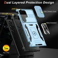 thumbnail image 6 of for Samsung Galaxy S24 Ultra Case with Upgraded Sliding Camera Lens Cover and Strong Magnetic Kickstand - Military-Grade Shockproof Protective Phone Case 6.8" for Men Women Girls - Light Blue, 6 of 13