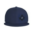 thumbnail image 3 of DouZhe Flat Brim Cap Snapback Hat, Freemason Compass Eye Prints Adjustable Blue Adult Baseball Cap, 3 of 6