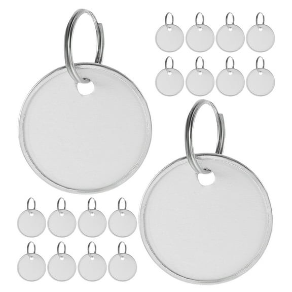 80pcs Key Tags with Metal Rings Round Paper Tags for DIY Key Identification Multi Functional Use in Home Office and Events