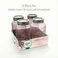 thumbnail image 4 of Ball 32 oz Vintage Colored Mason Jars - Rose, Regular Mouth Quart Canning Jars with Lids and Rings, 4-Pack Large Glass Jars for Home Canning and Preserving, 4 of 10