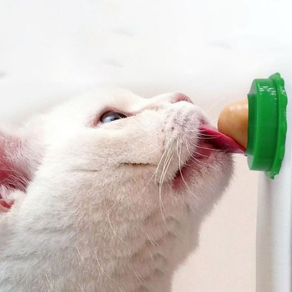 Cat Snacks Candy Ball, Cat Sugar Energy Ball, Cat Lickable Treats Balls, Includes Catnip, Edible Toys for Cats Lick, Safe Healthy Kitten Chew Toys, Teeth Cleaning Dental Cat Toy