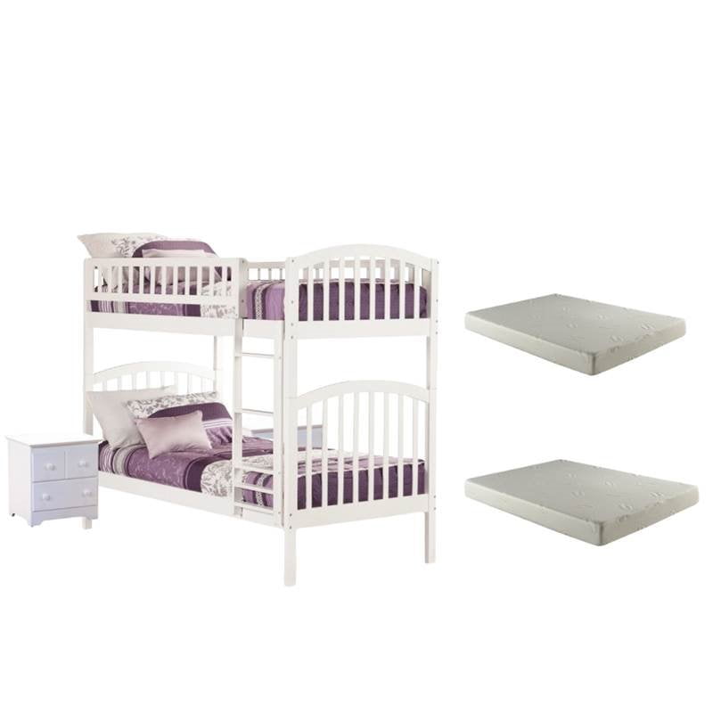 bunk beds and mattress sets