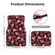 thumbnail image 5 of Balery Ladybugs and Red Hearts Juego de 4 Alfombrillas para Auto, Revestimientos de Caucho Resistente, Diseño Antideslizante, 5 of 7
