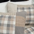 thumbnail image 4 of Donna Sharp Smoky Square Neutral Patchwork Pieced Cotton Standard Sham, 4 of 9