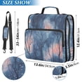 thumbnail image 2 of FORMRS Zipper Binder with Shoulder Strap 2-inch Ring 500 Sheet Capacity File Bag, Trees in The Night, 2 of 5