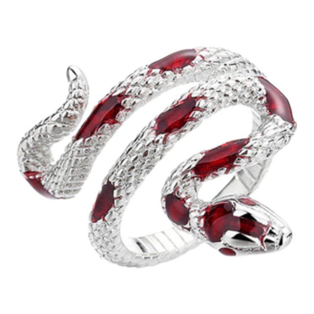 Anillo de serpiente anillo de animales, moda, accesorio creativo de ropa elegante joyería gótica para de cumpleaños para mujeres