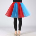 thumbnail image 2 of Maillots de Bain pour Femmes avec Jupes Jetables Jupes de Table Jupe Salopette Mini à Carreaux pour Femmes Jupe en Denim Jupe en Tulle Fluide pour Performance Décontractée Jeu Superposé Rouge P, 2 of 6