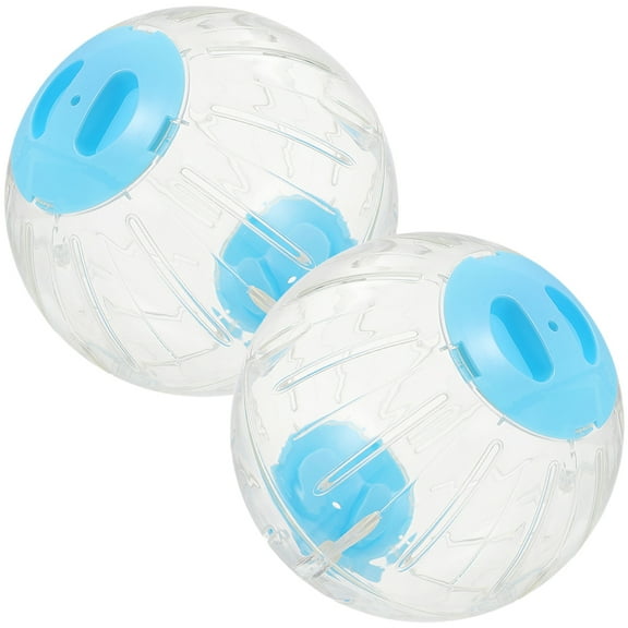 Hemoton 2 Pcs Toys Hamster Exercise Ball 12.00X12.00X12.00CM Sky-blue
