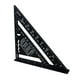 thumbnail image 2 of Regla triangular de ángulo recto para carpintería de aleación de aluminio de 7 pulgadas, color negro, 2 of 12