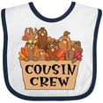 thumbnail image 3 of Inktastic Cousin Crew Cute Turkey Family Boys or Girls Baby Bib, 3 of 4