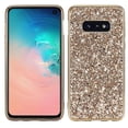 thumbnail image 1 of Funda protectora de TPU con purpurina y polvo a prueba de golpes para Galaxy S10+ (negra), 1 of 4