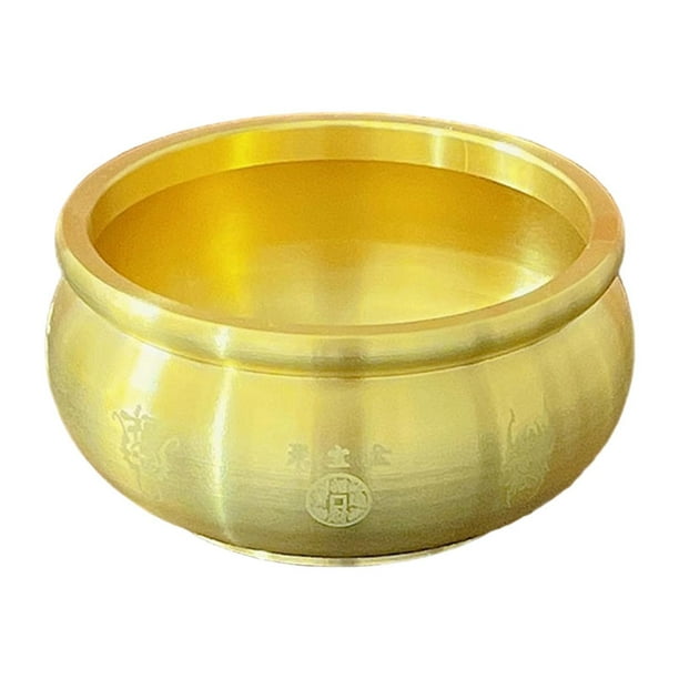 Cuenco del tesoro Feng Shui, cuenco de la fortuna, novedad, regalo, decoración de mesa para la buena suerte. Grande