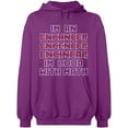 thumbnail image 2 of OXI Hoodie Sweatshirt - Im An Enganeer Good With Math, Basic Casual Hoodie for Men's and Women Fleece Hoodie Long Sleeve - Purple Large, 2 of 3