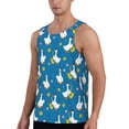 thumbnail image 2 of Gaeub Cartoon Goose Men's Athletic Tank Top, Workout Sleeveless Shirts, Running Tank Tops for Gym, Running, Training - 3X-Large, 2 of 9