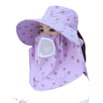 thumbnail image 4 of Sombrero de verano para mujer, sombrero protector solar, sombrero para recoger té al aire libre, sombrero para el sol, sombrero de ala grande para bicicleta, sombrero para el sol anti-UV., 4 of 6