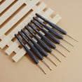 thumbnail image 1 of Tssuoun 8pcs Knitting Crochet Tool Set with Soft Handle and Hook Black Kntting Tool, 1 of 7