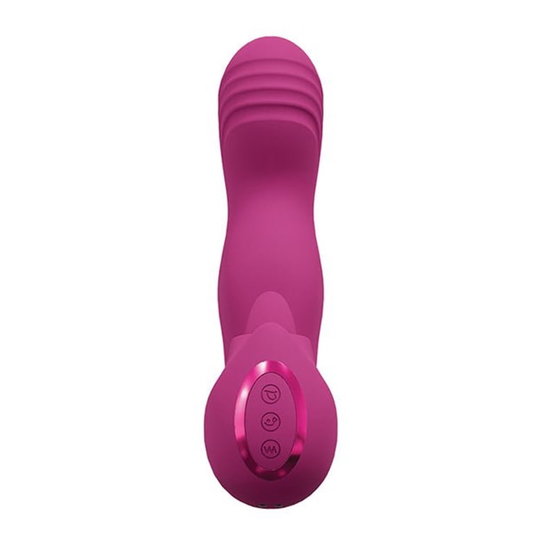 Shots Yumi Triple Action G-Spot Vibrator & Stimulator - Pink