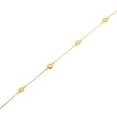thumbnail image 4 of 14K Yellow Gold Button Link Bracelet 7", 4 of 4