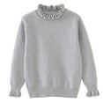 thumbnail image 5 of Sweaters For Teens Preppy Toddler Teen Girl Knit Sweater Turtleneck Blouse Pullover Cute Long Sleeve Tops Casual Loose Soft Sweaters Clothes, 5 of 9