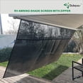 thumbnail image 6 of Dulepax RV Awning Sun Shade Screen with Zipper 8'X 19'3'' Generation RV Awning Screen Complete Kits for Motorhome Camper Travel Trailer Canopy Black, 6 of 7