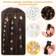 thumbnail image 4 of 100 Piezas de Joyas, Joyas para Trenzas de Oro/Plata, Anillos de Aluminio para Trenzas, Anillos de Accesorios para el Cabello de Metal Ajustables, Clips para Trenzas para el Cabello para Mujeres y, 4 of 7