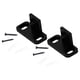 thumbnail image 1 of Guía inferior duradera de 2 piezas con tornillos para montaje en suelo, herrajes deslizantes negros mate no ranurado, 1 of 9