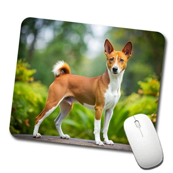 Basenji Dog Photo Mouse Pad Low Profile Gaming Mat