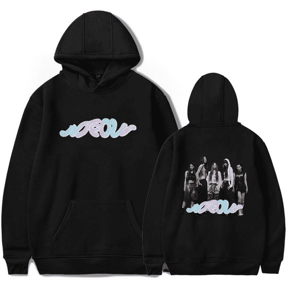 MEOVV Logo Hoodie Men's Hip Hop Printing Pullover Hooded Sweatshirts