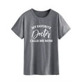 thumbnail image 3 of TWZH Women My Favorite Doctor Calls Me Mom Letter T-Shirt Mom Style Tee, 3 of 6