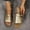 Gold, variant on Wavsuf Slippers for Women Casual Summer Beach Beige Slippers Size 8.5