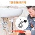 thumbnail image 4 of OULII 1Set Flexible Shower Drain Pipe Copper Silver for Homeowners Bathrooms, 4 of 8