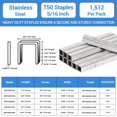 thumbnail image 2 of Staples Meite T50, acero inoxidable, 5/16 pulgadas, 1512 unidades, 2 of 7