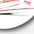 thumbnail image 3 of Designart 'fleurs Rouges Peintes à la Main' Art Mural Rond en Métal Style Ferme - Disque de 36, 3 of 5