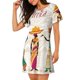thumbnail image 2 of Balery Black African Woman Camisón de manga corta con cuello redondo para mujer, cómodo y elegante., 2 of 6