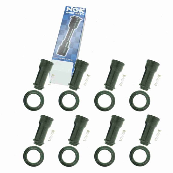 8 pc NGK 58987 Ignition Coil Boots for 186043 186045 671-6305 671-6313 702516 SPB198 SPP135E Direct Spark Plug Wire Fits select: 2007-2009 HYUNDAI SANTA FE, 2006 KIA OPTIMA
